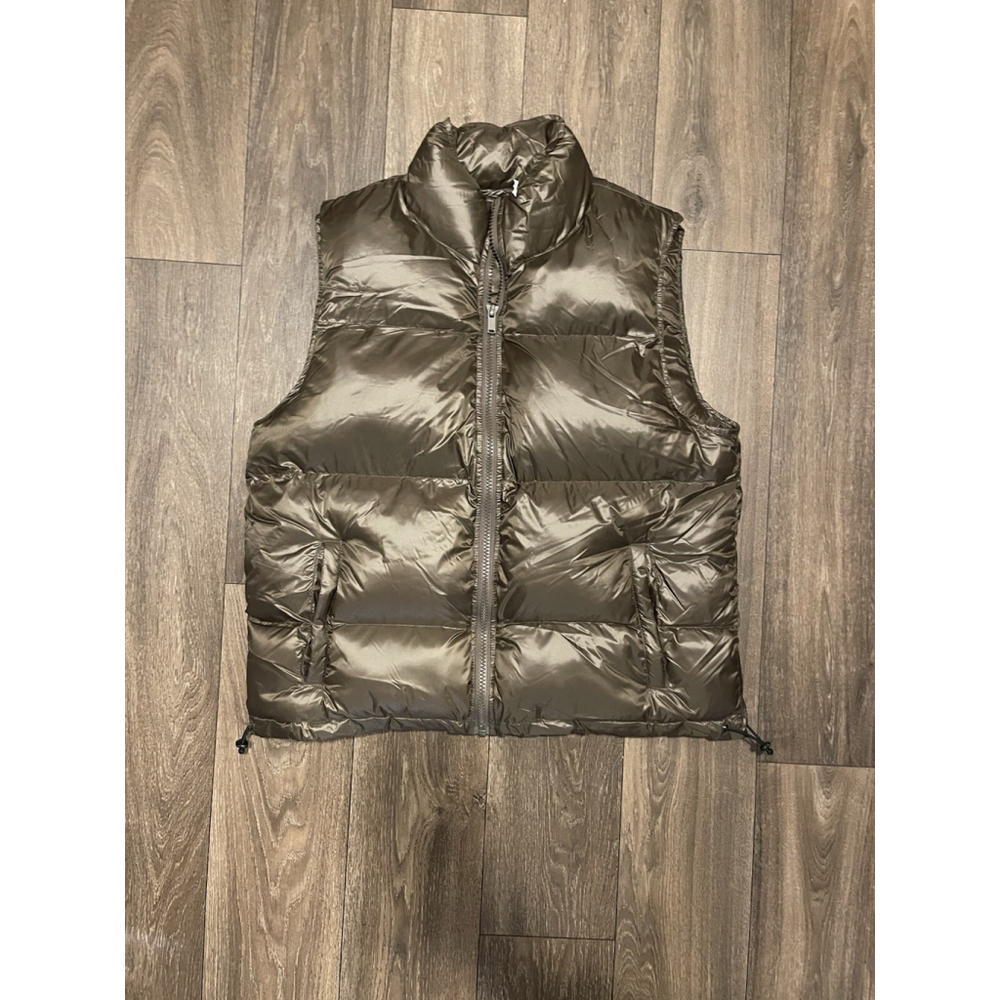 PacSun brown puffer vest size M